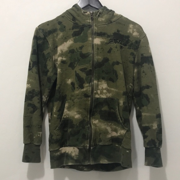 Camo Army ZIP Up Hooded Sweater Sweatshirt - Picture 6 of 11